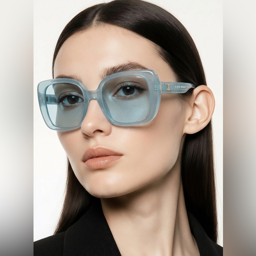 NEW AUTHENTIC Burberry Blue Women's Sunglasses BE4371 4086 - Picture 4 of 11